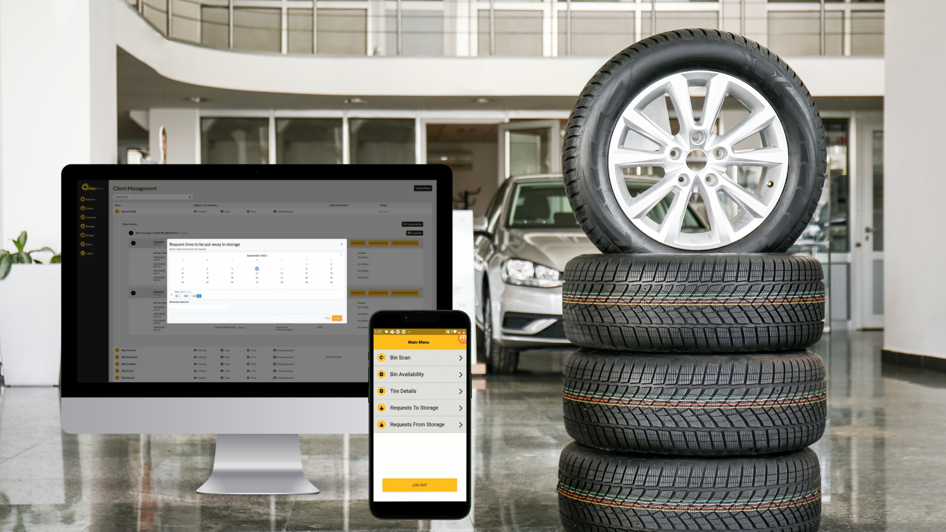 Tire Trax Dealership App - an example of custom software solutions